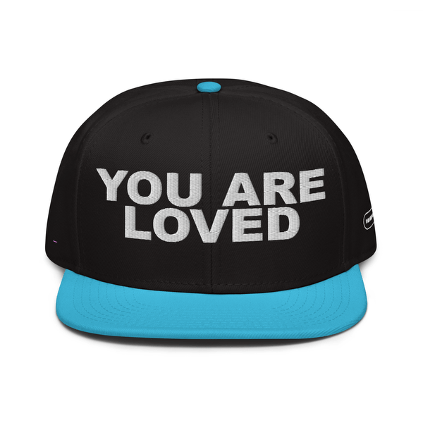 #ConstantlyPositive YOU ARE LOVED Snapback (Aqua/Black)