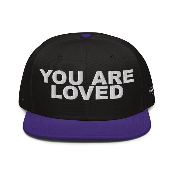 #ConstantlyPositive YOU ARE LOVED Snapback (Purple/Black)